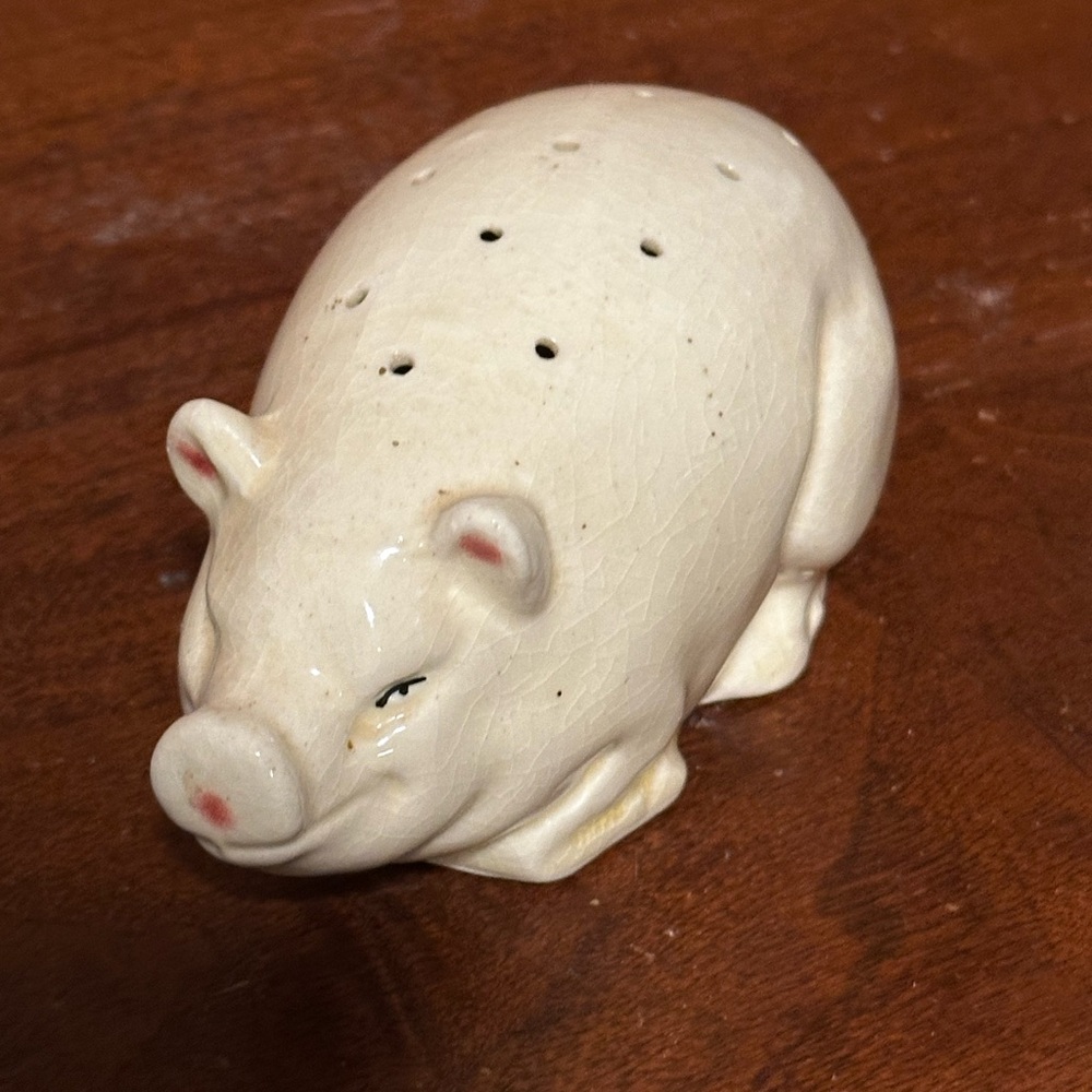 Vintage Pig Sugar Shaker Japan Ceramic